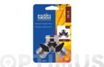 DERIVACION EN "Y" 2 VIAS DE ZINC - CON LLAVE DE PASO Y CONEXION ¾" - Imagen 2