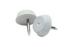 DESLIZADOR MUEBLE PATIN CLAVO PLASTICO BLANCO - Imagen 2