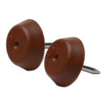 DESLIZADOR MUEBLE PATIN CLAVO PLASTICO MARRON