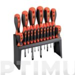 DESTORNILLADORES CON SOPORTE JUEGO - 18 PZS