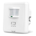 DETECTOR MOVIMIENTO PARED EMPOTRABLE - ANGULO 160º 9 MTS REG. CREPUSCULAR