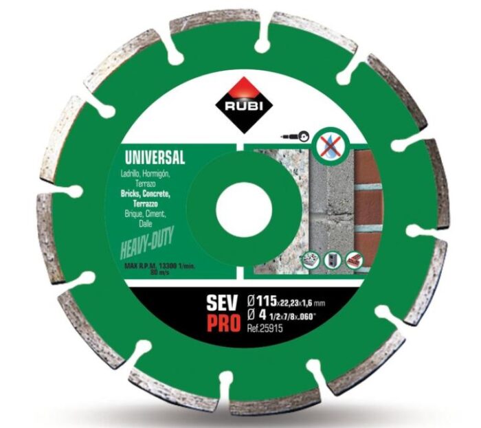 DISCO DIAMANTE CORTE SECO GENERAL OBRA SEGMENTADO - Imagen 2