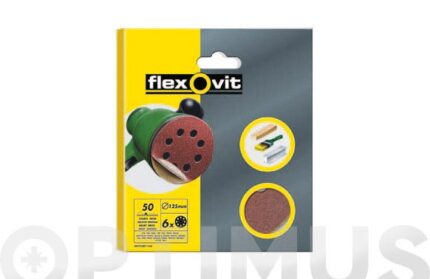 DISCO PAPEL LIJA CIRCULAR VELGRIP 6 UDS