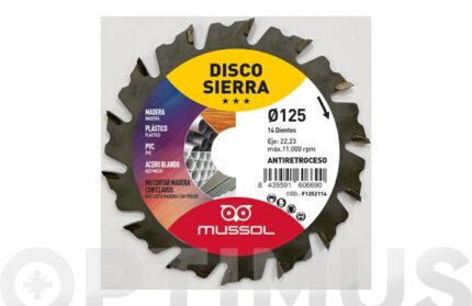 DISCO SIERRA WIDIA PARA AMOLADORA