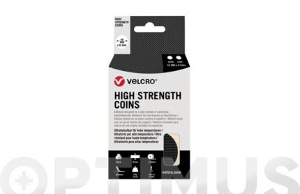 DISCO UNION DESMONTABLE VELCRO® STICK ON ALTA CARGA 6 UDS - Ø 45 MM ULTRAFUERTE NEGRO