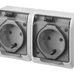 DOBLE BASE TT LATERAL ESTANCO POOL 54 - 16A 250V