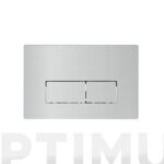 DOBLE PULSADOR PARA CISTERNA DE EMPOTRAR - ABS CROMADO