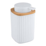 DOSIFICADOR JABON BLANCO BAMBU - SERIE ROTELLO