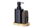 DOSIFICADOR JABON COCINA CON ESTROPAJO VINTAGE - NEGRO - Imagen 2
