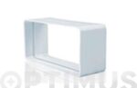 EMPALME RECTANGULAR TUBO EXTRACCION PVC