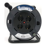 ENROLLACABLE 4 TOMAS 3X1,5MM HO5VV-F - 25MT IP20 CON FRENO TAMBOR