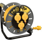 ENROLLACABLE PROFESIONAL 25M 3G1,5MM IP55 HV07RN-F - PRO-XT NARANJA