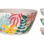 ENSALADERA MELAMINA DECORADO - Ø25,5 X 11,5 CM - SURTIDO FLOWERS