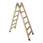 ESCALERA MADERA PINO DOBLE CON TACO