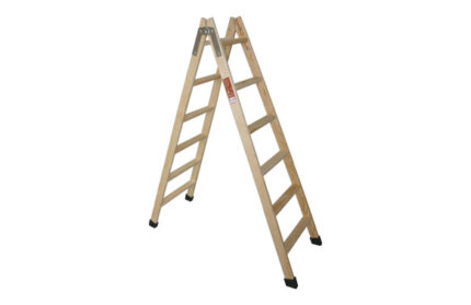 ESCALERA MADERA PINO DOBLE CON TACO