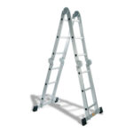 ESCALERA MULTIPOSICION ALUMINIO CON PLATAFORMA EMA 3 - 4+3 PELDAÑOS