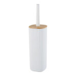 ESCOBILLERO WC BLANCO BAMBU - SERIE ROTELLO