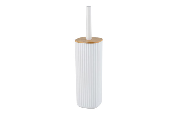 126_68f5f2789ebfd ESCOBILLERO WC BLANCO BAMBU - SERIE ROTELLO - Imagen 1