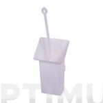 ESCOBILLERO WC CON VENTOSA - ICE BLANCO