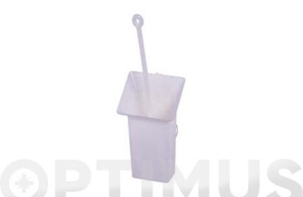 ESCOBILLERO WC CON VENTOSA - ICE BLANCO