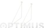 ESCUADRA SOPORTE METAL THIN BLANCO 2 UDS - 24 X 26,5 CM