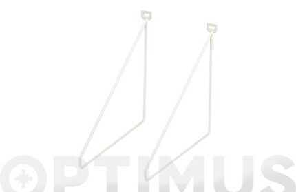ESCUADRA SOPORTE METAL THIN BLANCO 2 UDS - 24 X 26,5 CM