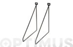 ESCUADRA SOPORTE METAL THIN NEGRO 2 UDS - 24 X 26,5 CM