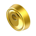 ESCUDO CILINDRO HOPLON Ø 65X24/17MM ALTA SEG. BICAPA ORO LIN