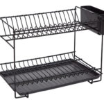 ESCURREPLATOS ACERO PLASTIFICADO PEQUEÑO - NEGRO