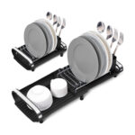 ESCURREPLATOS EXTENSIBLE INOX / POLIPROPILENO - 20 X 28/49 CM X 12,5 CM