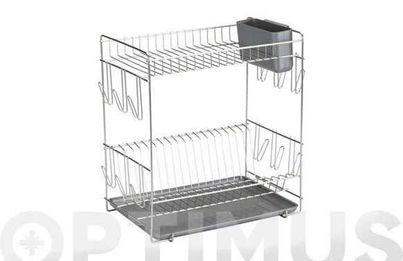 126_68f68cb89f95d ESCURREPLATOS INOX 18/8 - GRANDE-GRIS - Imagen 1