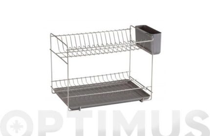 ESCURREPLATOS INOX 18/8 PEQUEÑO - GRIS
