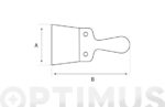 ESPATULA PINTOR EMPLASTECER INOX - 160 MM - Imagen 3