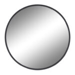 ESPEJO REDONDO METAL NEGRO
