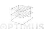 ESTANTE COCINA RINCONERO 3 ALTURAS PALIO - PLATA MATE CROMADO