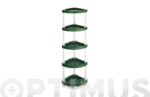 ESTANTERIA ANGULAR PLASTICO 5 ESTANTES - 144 X 37,5 X 37,5 CM