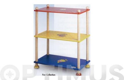 ESTANTERIA MADERA 3 ESTANTES INFANTIL - MAGDA