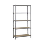 ESTANTERIA METAL 5 ESTANTES MADERA SIN TORNILLOS