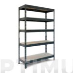 ESTANTERIA METAL 5 ESTANTES MADERA SIN TORNILLOS RIVET