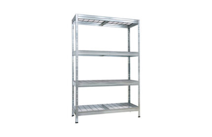 ESTANTERIA METAL GALVANIZADO 4 ESTANTES DE REJILLA