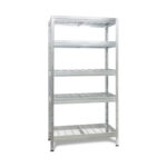 ESTANTERIA METAL GALVANIZADO 5 ESTANTES DE REJILLA - 180 X 90 X 45 CM