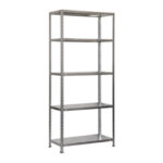 ESTANTERIA METAL GALVANIZADO 5 ESTANTES METAL CON TORNILLOS - 200 X 100 X 50 CM 100KG/EST