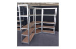 ESTANTERIA METAL GALVANIZADO RINCON 5 ESTANTES MADERA SIN TORNILLOS - Imagen 4