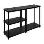 ESTANTERIA RESINA NEGRA 5 ESTANTES (INCL)