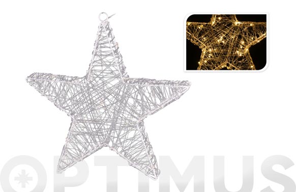 126_68f8c2ca81d62 ESTRELLA ACRILICA CON LEDS - 30 CM BLANCA - Imagen 1