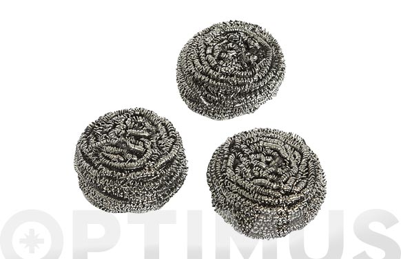 126_68f8c2f17b346 ESTROPAJO INOX (3 UDS) - Ø 6 CM - Imagen 1