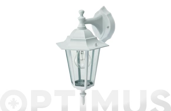 126_68f8c4fb917ef FAROL PARED DESCENDIENTE BLANCO - IP44 E27 60W - Imagen 1