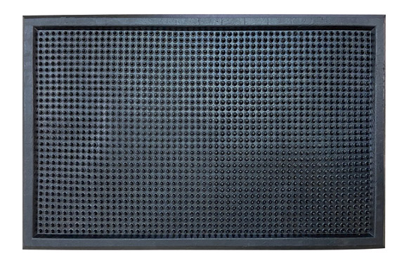 126_68f8c5699cf42 FELPUDO DECORACION CEPILLO CAU NEGRO - 120 X 80 CM - Imagen 1
