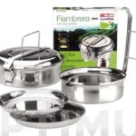 FIAMBRERA CON 2 PLATOS INOX - 16 CM 1L
