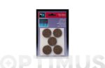 FIELTRO ADHESIVO PATA MUEBLE MARRON - Imagen 2